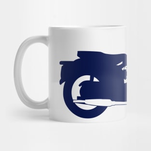 Blue Motorcycle Silhouette (triumph) Mug